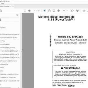 John Deere Motores marinos PowerTech de 8,1 l MANUAL DEL OPERADOR PDF