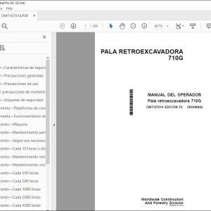 John Deere PALA RETROEXCAVADORA 710G MANUAL DEL OPERADOR OMT167014 PDF