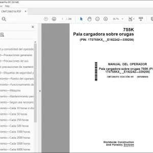 John Deere Pala cargadora sobre orugas 755K MANUAL DEL OPERADOR PDF