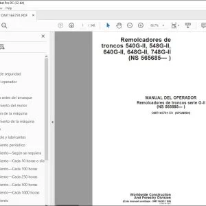 John Deere 540G-II, 548G-II, 640G-II, 648G-II, 748G-II MANUAL DEL OPERADOR PDF