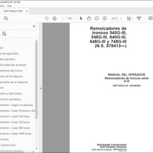 Manual del Operador para John Deere 540G-III a 748G-III PDF