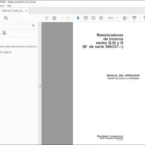 John Deere Remolcadores series G-III y D MANUAL DEL OPERADOR PDF