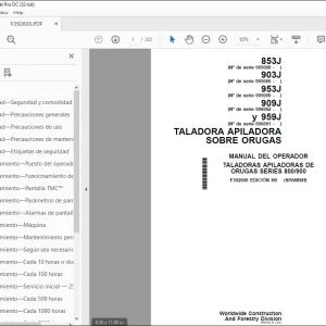 John Deere APILADORA 853J 903J 953J 909J y 959J MANUAL DEL OPERADOR PDF