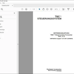 John Deere TMC-Steuersystem BETRIEBSANLEITUNG OMF069436 PDF