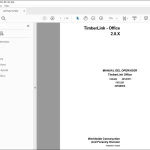 John Deere TimberLink Office 2.0.X MANUAL DEL OPERADOR – PDF DOWNLOAD