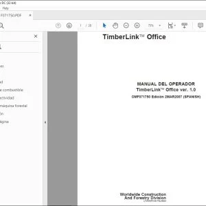 John Deere TimberLink Office ver. 1.0 MANUAL DEL OPERADOR PDF