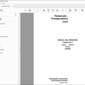 John Deere TimberLink Transportadora 2.0.X MANUAL DEL OPERADOR PDF