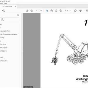 Betriebs & Wartungsanleitung John Deere Timberjack 1070 Harvester PDF