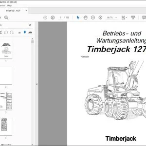 BETRIEBS UND WARTUNGSANLEITUNG John Deere Timberjack 1270B PDF