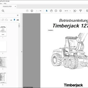 John Deere Timberjack 1270B Betriebsanleitung F040053 – PDF DOWNLOAD