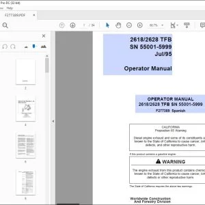 John Deere Timberjack 2618/2628 TFB MANUAL DEL OPERADOR F277389 PDF