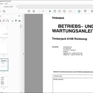 John Deere Timberjack 810B BETRIEBS & WARTUNGSANLEITUNG PDF