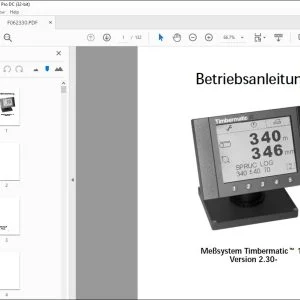 John Deere Timbermatic 10 Betriebsanleitung F062330 - PDF DOWNLOAD