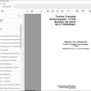 John Deere Tractor Forestal 1710D MANUAL DEL OPERADOR PDF