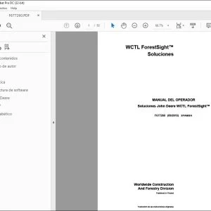 John Deere WCTL ForestSight™ Soluciones MANUAL DEL OPERADOR PDF