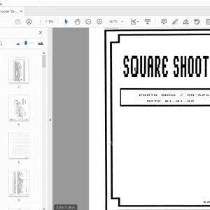 Square Shooter SS-624 Parts Manual 235737 - PDF DOWNLOAD