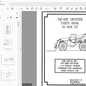 Terex Handlers Square Shooter SS-636 NT Parts Manual 234876 - PDF