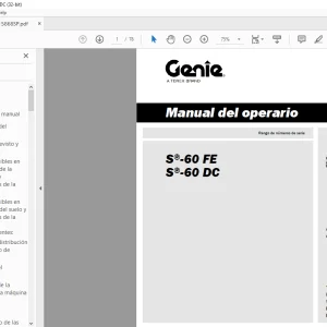 TREXE S-60 FE S-60 DC Manual del operario 1315868