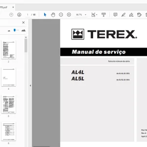 Terex AL4L AL5L Manual de serviço 229171PB - PDF DOWNLOAD