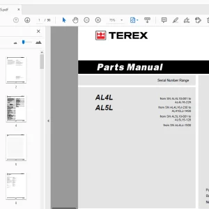 Terex AL4L AL5L Parts Manual 228775 - PDF DOWNLOAD