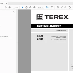Terex AL4L AL5L Service Manual 229171 - PDF DOWNLOAD