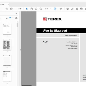 Terex AL5 Parts Manual 216639 - PDF DOWNLOAD