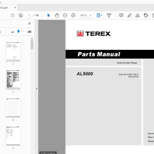 Terex AL5000 Parts Manual 116443 - PDF DOWNLOAD