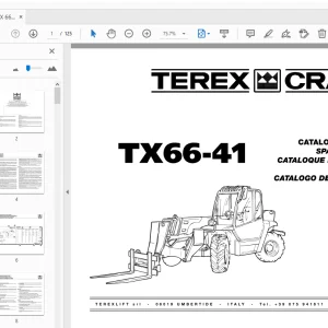 Terex Cranes TX 66-41 Spare Parts Manual 57.0402.5000 - PDF DOWNLOAD