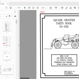 Terex Handlers Square Shooter SS-636 Parts Manual 234877 - PDF