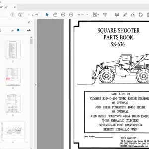 Terex Handlers Square Shooter SS-636 Parts Manual 234880 - PDF DOWNLOAD