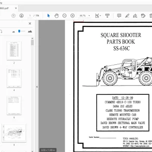 Terex Handlers Square Shooter SS-636C Parts Manual 234882 - PDF