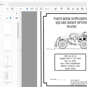 Terex Handlers SS-636C Parts Manual (Supplement) 236099 - PDF