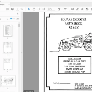 Terex Handlers Square Shooter SS-644C Parts Manual 234884 - PDF