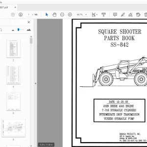 Terex Handlers Square Shooter SS-842 Parts Manual 234887 - PDF