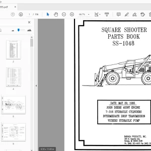 Terex Handlers Square Shooter SS-1048 Parts Manual 234895 - PDF