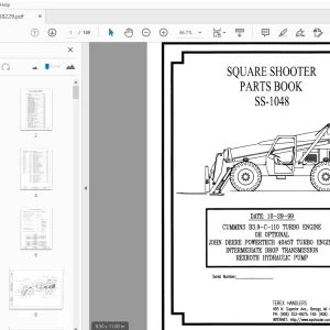 Terex Handlers Square Shooter SS-1048 Parts Manual 238229 - PDF
