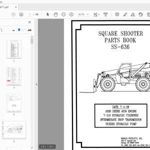 Terex Handlers Square Shooter SS-636 Parts Manual 234877 - PDF DOWNLOAD