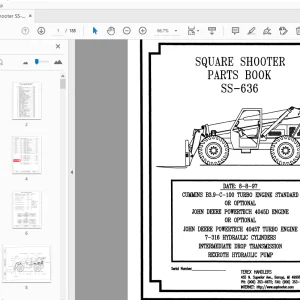 Terex Handlers Square Shooter SS-636 Parts Manual 234879 - PDF DOWNLOAD