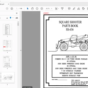 Terex Handlers Square Shooter SS-636 Parts Manual 234880 - PDF