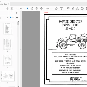 Terex Handlers Square Shooter SS-636 Parts Manual 236098 - PDF