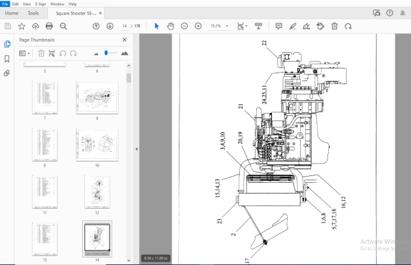 Terex Handlers Square Shooter SS-636C Parts Manual 234881 - PDF ...