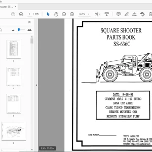 Terex Handlers Square Shooter SS-636C Parts Manual 234881 - PDF DOWNLOAD