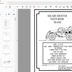 Terex Handlers Square Shooter SS-636C Parts Manual 234883 - PDF DOWNLOAD