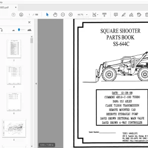 Terex Handlers Square Shooter SS-644C Parts Manual 234885 - PDF DOWNLOAD