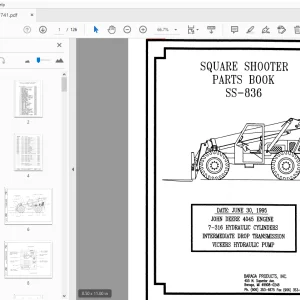 Terex Handlers Square Shooter SS-836 Parts Manual 235741 - PDF DOWNLOAD