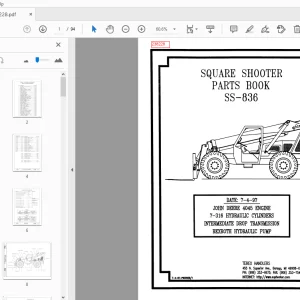 Terex Handlers Square Shooter SS-836 Parts Manual 238228 - PDF