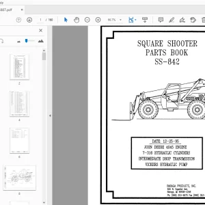 Terex Handlers Square Shooter SS-842 Parts Manual 234887 - PDF DOWNLOAD