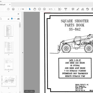 Terex Handlers Square Shooter SS-842 Parts Manual 234888 - PDF DOWNLOAD