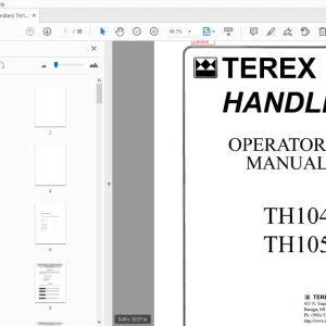 Terex Handlers TH1048C TH1056C Operator's Manual 236506 - PDF DOWNLOAD