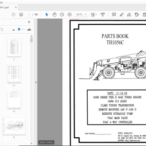 Terex Handlers TH1056C Parts Manual 234912 - PDF DOWNLOAD